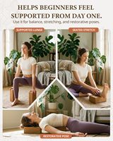 Brique de yoga légère en mousse EVA, bloc antidérapant haute densité pour les poses de yoga, le Pilates, l'équilibre et la flexibilité – Vente en gros mondiale