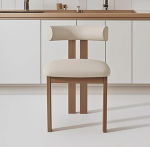 Chaise de salle à manger scandinave en bois massif nouvelle chaise de thé Normcore de concepteur chinois pour les ventes d'hôtel bureau club loisirs style italien - Product Image 5