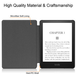 Étui pour tablette en cuir PU antichoc imprimé UV personnalisé pour Kindle Colorsoft Paperwhite 12th E-Book Sleeve Cover - Product Image 4