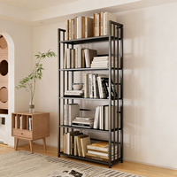 Étagère de rangement en fer personnalisable, bien conçue, pour livres d'enfants, jouets, présentoir, organisateur multi-niveaux en acier, supports pour Mahjong, en bois