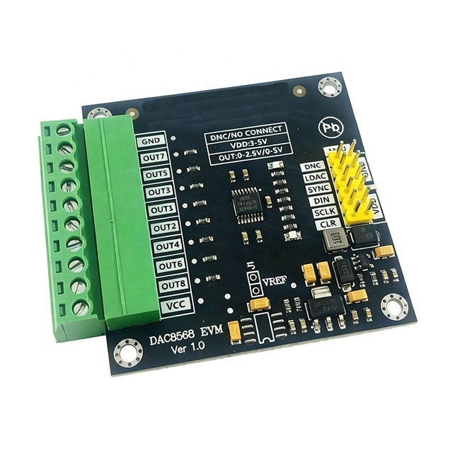 DAC8568 16-Bit 8-Channel DAC Module, High-Precision Digital-to-Analog Converter, with SPI Interface, DC3-5V for Arduino