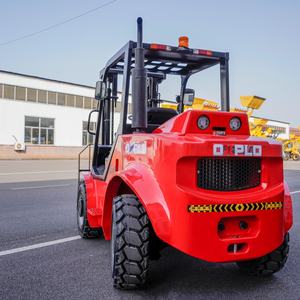 ספק המלגזות הטוב ביותר בסין מציע מלגזת דיזל 3 טון 4 מטר לשטח קשה עם תורן טריפלקס, צמיגים מלאים ותא נהג - Product Image 2