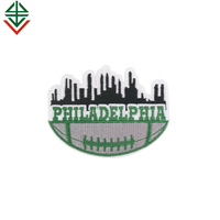 Bordure de Merrow personnalisée presse à chaud Sports Football Club Logo fer à repasser sur patchs de broderie ou chaussettes