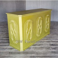 Meubles en bois de haute qualité Heywood, table de bar en bois massif doré pour les meubles de mariage