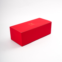 Boîte d'expédition en carton ondulé kraft recyclé écologique, impression quadri couleur personnalisée recto-verso avec dorure à chaud, design pliable