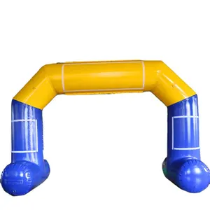 Arco inflable de pie grande con pórtico de pancarta extraíble independiente a la venta, arco inflable hermético