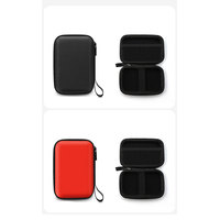Logo personnalisé mini coque rigide étui pour écouteurs muti-fonctionnel bluetoorh pochette pour écouteurs en cuir housse