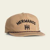 Topi Tali 5 Panel Kustom Topi Snapback Hermanos Kelelahan Pinggiran Datar Bordir Logo Katun Tidak Terstruktur Topi Trucker Howler Bros