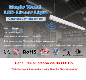 Cảm biến chuyển động không dây dẫn dải ánh sáng hệ thống 600mm 1000mm 1200mm mặt dây treo đèn tuyến tính - Product Image 3