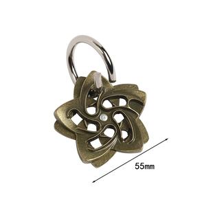 HY7 desbloqueo Kongming inteligente Luban para bloqueo rompecabezas Zinc Metal nueve Anillos vinculados juguete educativo para niños - Product Image 5