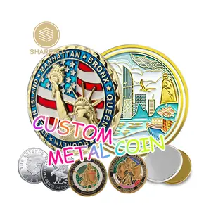 personalized metal coins challenge coin custom enamel badge double-sided coin metal crafts