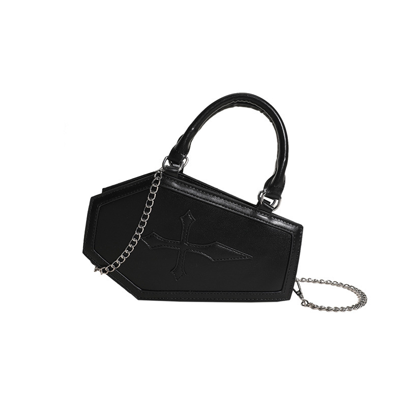 Gothic Shoulder Bag Novelty Coffin Shaped Purses for Women  display picture 1