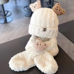 Venta al por mayor Gorros Crochet Cute Skull Knit Custom Cap Puff Print Stand para niños Sombreros Otoño - Product Image 4