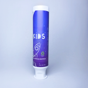 Dentifricio per Bambini Personalizzato con Motivo Blu, Tubo Morbido con Tappo Flip-Top Bianco per Cosmetici Scolastici, Crema Dentale per Igiene Orale - Product Image 5