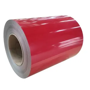 Rollos de chapa de aluminio con revestimiento de Color de aleación 1100, rollos de aluminio con moldura de aleación prepintada, bobinas de canalón de aluminio de 15 ''de ancho