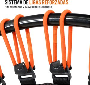 Trampolino da ginnastica portatile con barra regolabile sicura per interni per adulti <span class=keywords><strong>Mini</strong></span> trampolino pieghevole Fitness - Product Image 3