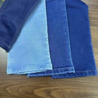 Tela vaquera de sarga pesada Lizhi LT-INDIGO, tejido elástico de poliéster, algodón y spandex para chaquetas vaqueras, jeans y bolsos de hombre y mujer