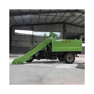 Manure cleaning machinery for dairy farms Electric dung removal truck for cow dung and sheep dung in the farm