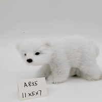 Ours en peluche de Pâques, décoration d'intérieur, fourrure statique de simulation, articles d'ameublement, poupées animales, enseignement des arts et des métiers pour enfants, réaliste