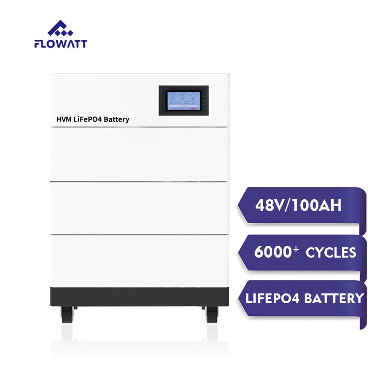 Stackable Deep Cycle 48V 100Ah 200Ah 300Ah Energy Storage Battery 5KWh 10KWh 15KWh Lithium ion Solar Battery