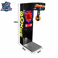 Machine de jeu d'arcade de boxe à monnayeur, machine de sac de frappe électronique pour divertissement sportif, vente en gros