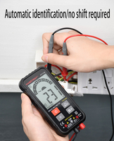 Multimètre numérique intelligent portable True RMS, petit testeur multifonctionnel à gamme automatique NCV, 2000 points de mesure, AC/DC, Habotest HT112A