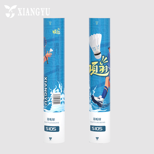 Kok putih stabilitas penerbangan tahan lama kustom OEM klub ringan pelurus bulu alami ganda - Product Image 1