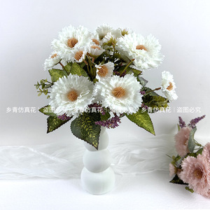 Simulated Sunflower Bouquet 30cm White Silk Flower High Simulation Home Decoration <b>Wedding</b> <b>Prop</b> - Product Image 2