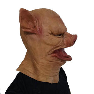 Máscara de Látex para Disfraces, Divertida, de Animales, Cerdo, Halloween y Navidad, Terror, <span class=keywords><strong>Mago</strong></span>, Fantasma, Monstruo - Product Image 5