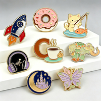Épingles en émail métallique multicolores, émail dur nickel brossé, motif oiseau