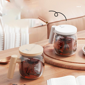 Tasse à café intelligente portable en verre avec agitation magnétique automatique pour la vente en gros - Product Image 3