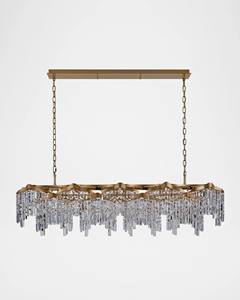 Candelabro de metal plateado moderno con bolas de vidrio transparente irregulares, decoración artística para salas de estar - Product Image 6