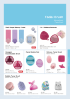 Brosse exfoliante nettoyante pour le visage en silicone, couleur et logo personnalisés, emballage en vrac, modèle FCA AP-501, fabriqué en Chine