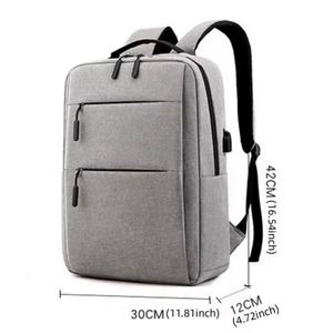 Mochila de poliéster impermeable con USB para hombres de negocios, estudiantes, viajes, diseño de mochila escolar para portátil. - Product Image 5