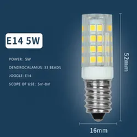 Projecteurs LED ABS Tricolores à Intensité Variable, Options 3W/5W/9W, Culots E27, Garantie 3 Ans, Ampoule en Forme de Maïs, Projecteur de Plafond