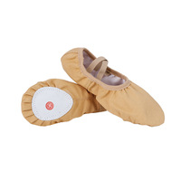 Sepatu Balet Anti-Selip Sol Terpisah Kanvas Multi Warna Ringan untuk Wanita/Anak Perempuan dengan Pita Elastis, Sandal Tari Lembut untuk Musim Panas dan Gugur.
