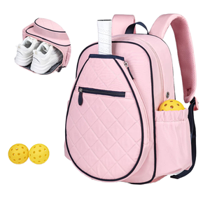 Bolsas de Raqueta de Pickleball de Lujo Personalizadas para <span class=keywords><strong>Mujer</strong></span>, Mochila Deportiva de Tenis y Pickleball con Compartimento para Zapatos - Product Image 1
