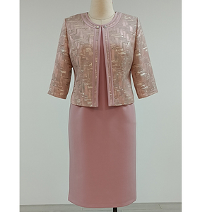 Quality Formal Print Turkey Dress Plus Size Women One <b>Set</b> Brocade Suit for Mother of Bride - Product Image 5