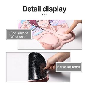 แผ่นรองเมาส์ 3 มิติ ลายโจโจ้ เทกีลา เกิร์ล อนิเมะ หน้าอก แผ่นรองเมาส์พร้อมที่พักข้อมือ ซิลิโคน แผ่นรองเล่นเกม แผ่นรองเมาส์เจล สำหรับสำนักงานและบ้าน - Product Image 3