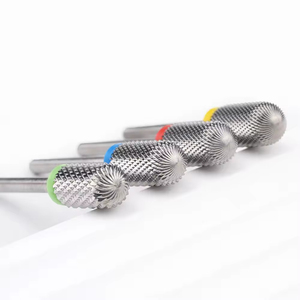 ดอกสว่านเจียรเล็บมืออาชีพ 3-in-1 ทำจากทังสเตนคาร์ไบด์และสแตนเลสสตีล ขนาด XF F M C Grit 3/32 นิ้ว สำหรับเจลขัดเงา - Product Image 5