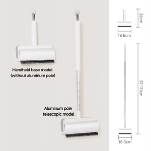 Rodillo Quitapelusas Manual Innowell con Palo Telescópico de Aluminio - Cepillos para Quitar Pelos de Mascotas y Pelusas de la Ropa y Cortinas - Product Image 3