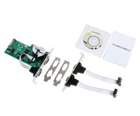 Tarjeta Serial RS232 de 4 Puertos PCIe X1, Chipset WCH384 con Salida de Alimentación de 5V/12V para Sistema POS y Control Industrial