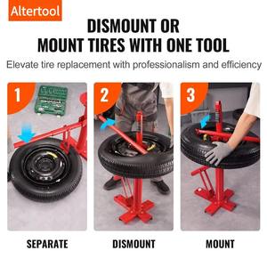Démonte-pneus manuel portable, outil de démontage de jantes pour voitures, camions et motos, support de réparation de roue avant - Product Image 6