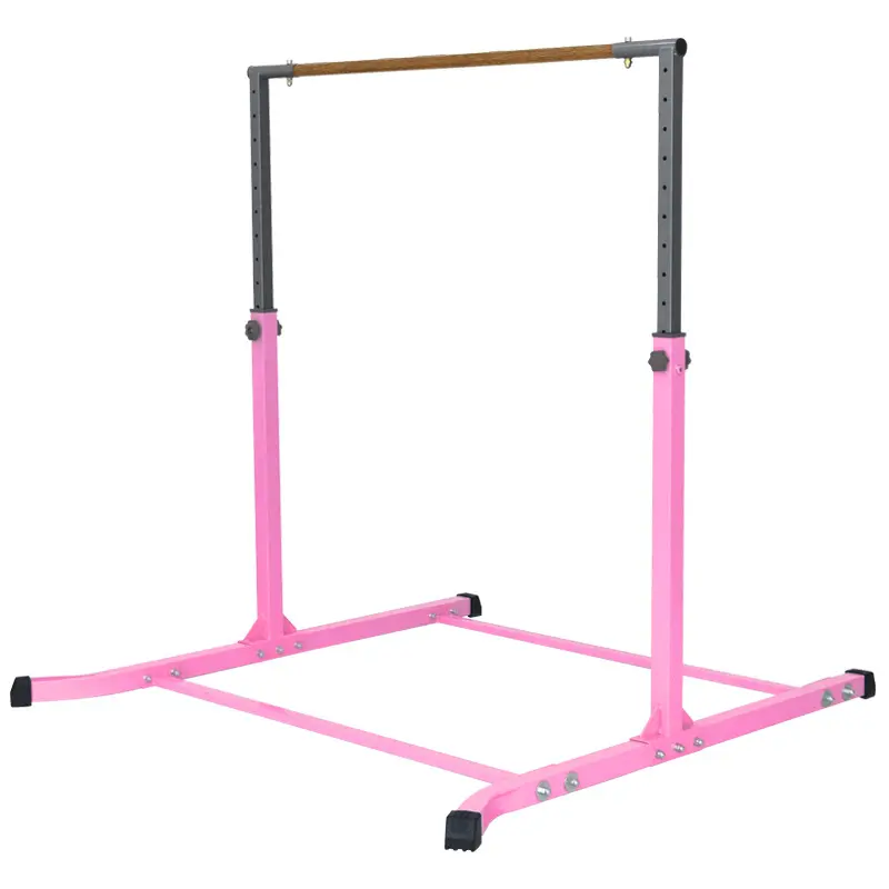 Longotech 130Cm regolabile per bambini esercizio ginnastica Bar orizzontale sport palestra allenamento Pull Up Equipment