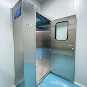 Cabina de Ducha de Aire de Acero Inoxidable 304 para Cuarto Limpio, Túnel de Ducha de Aire de Doble Puerta con Bloqueo - Product Image 4