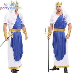 Disfraces de Halloween HESPER, Poseidón (mitología griega), Dios del mar, Terremoto, Tormenta, Caballo, Dios del mar, Ropa de juego de rol, Hombres adultos. - Product Image 1