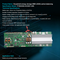 Carte de protection de batterie (PCM PCBA) 16S 48V LiFePO4 200A avec PCBA OEM ODM pour système de stockage d'énergie