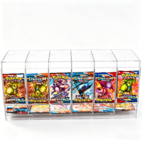 Étagère en acrylique personnalisable, écologique, résistante aux UV, facile à assembler, pour les paquets TCG