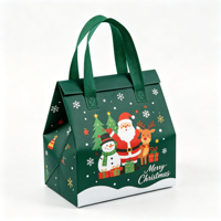 Sac isotherme portable auto-adhésif en non-tissé, personnalisable avec logo, jetable, pour la livraison de repas, gâteaux, café et plats à emporter