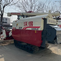 Moissonneuse-batteuse mondiale avec moteur de 120 CV, largeur de coupe de 2200 mm, haute productivité pour la récolte du maïs et du riz